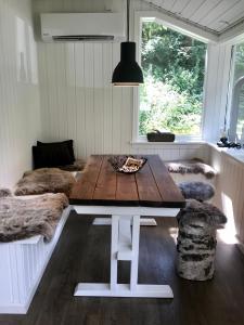 Posezení v ubytování Nordic Relax House - Stonehouse