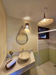 Koupelna v ubytování Maná da Concha Apartamento