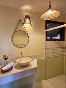 Koupelna v ubytování Maná da Concha Apartamento