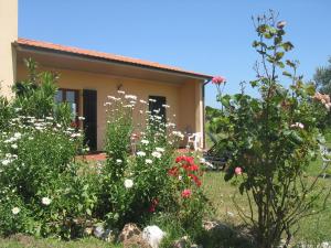 a house with flowers in front of it at Casa con piscina campo da tennis vicino al mare e alle Cinque Terre in Ameglia