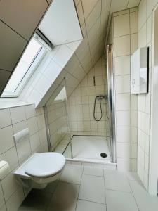 Koupelna v ubytování Kuestenbude Ahoi