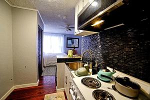 Kuchyň nebo kuchyňský kout v ubytování SHALIGOHOMES QUEEN SUITE ON 16TH + 3 fotografie