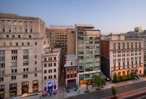 an aerial view of a city with tall buildings at Hyatt Place Washington DC/White House in Washington