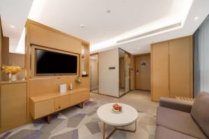 Posezení v ubytování Guangzhou Baiyun Airport Yunzhi Hotel near Terminal One - Complimentary Shuttle Bus between hotel to Canton Fair Complex during Canton Fair