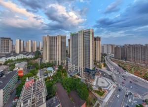 长沙景观或在酒店看到的城市景观