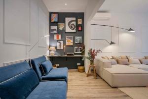 Posezení v ubytování Luxury 4-bedrooms in Rambla de Catalunya