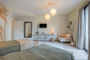 Postel nebo postele na pokoji v ubytování Luxury 4-bedrooms in Rambla de Catalunya