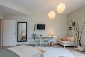 Postel nebo postele na pokoji v ubytování Luxury 4-bedrooms in Rambla de Catalunya