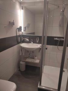 Koupelna v ubytování Hotel Grüner Baum