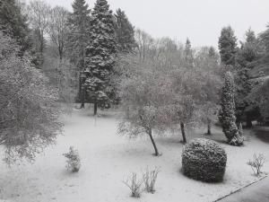 Manoir de Camblain v zimě