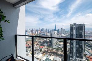 Vista general de Kuala Lumpur o vistes de la ciutat des de l'apartament