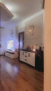 Posezení v ubytování Apartament Muszelka