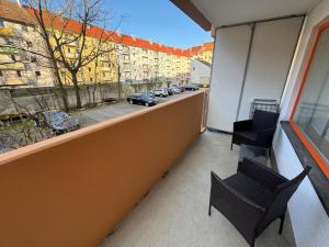 Μπαλκόνι ή βεράντα στο Comfortable Studio Nuremberg