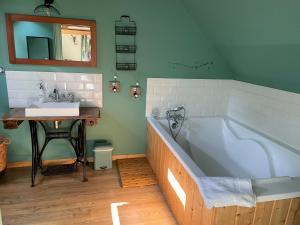 Koupelna v ubytování Aux murmures de la nature B&B