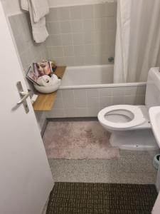 Ett badrum på Familien Haus