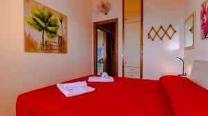 Postel nebo postele na pokoji v ubytování Casa Bentu 'E Mare con vista