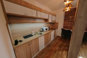 Kuchyň nebo kuchyňský kout v ubytování A-apartmani
