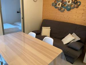 Posezení v ubytování Chatel - appartement 2 pièces rénové - 4 personnes - proche centre - ménage inclus