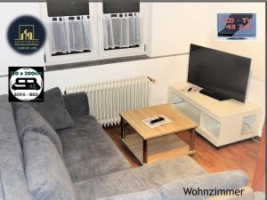 TV a/nebo společenská místnost v ubytování Hotel Garni Rodenbach