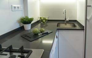 Kuchyňa alebo kuchynka v ubytovaní Apartamento en primera linea de mar en La Escala