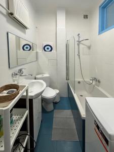 Koupelna v ubytování Kalimera - Greek life apartment