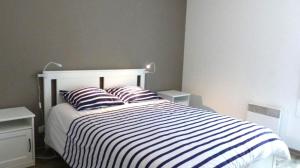 Postel nebo postele na pokoji v ubytování TY BIHAN - T2 - Wifi - Parking - Terrasse