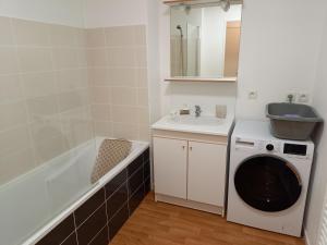 Koupelna v ubytování TY BIHAN - T2 - Wifi - Parking - Terrasse + 8 fotografií