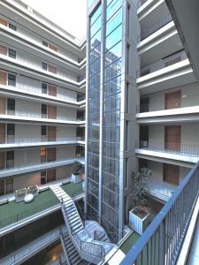 an external view of a building with a staircase at Essence Homes in Islamabad