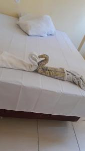 a mattress with a snake on top of it at Hotel Itapuã Al Mare in Salvador