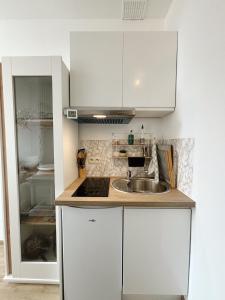 Dapur atau dapur kecil di Studio cosy Namur centre