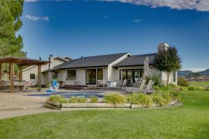 a house with a swimming pool in the yard at Tranquil Santa Rosa Home with Private Pool and Views! in Santa Rosa