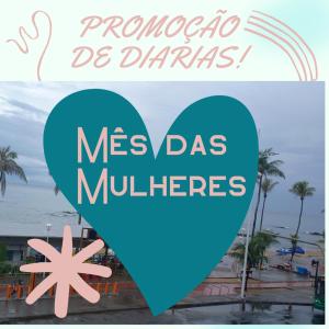un collage di due foto di un cuore con le parole megas las farfalle di Hotel Itapuã Al Mare a Salvador