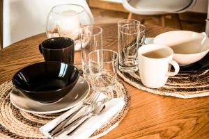 Příslušenství pro přípravu čaje a kávy v ubytování Villa Essenza - Rooms and Breakfast