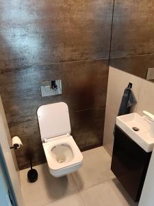 Kúpeľňa v ubytovaní Apartament Zielony Zakątek Wrocław free parking, ochrona