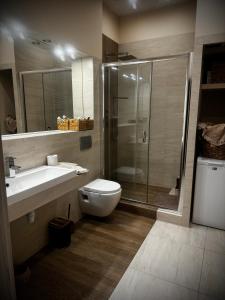 Koupelna v ubytování Apartament Nowar