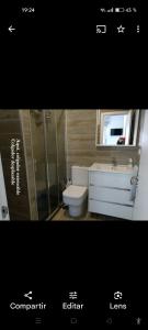 Koupelna v ubytování Vistas al mar en Corrubedo