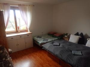 Postel nebo postele na pokoji v ubytování Apartmán Eva