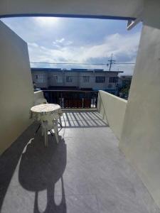 A balcony or terrace at Ganze haus