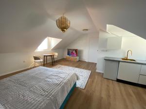 Giường trong phòng chung tại Villa de Blue2 +26 ảnh