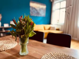 Ruang duduk di Apartment NATUR in Halle an der Saale +8 gambar