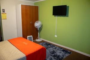 TV a/nebo společenská místnost v ubytování Hostal Casa Alegre