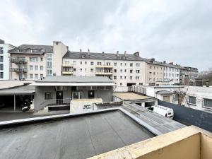a view of a building from the top of a roof at Apartment Central 10E 90qm Wi-Fi free Parking calm back house in Dortmund
