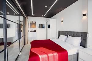 Кровать или кровати в номере Apartments Beach Tower