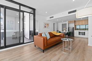 Χώρος καθιστικού στο Elegant 1BR CBD Apt Walkable&Wi-Fi&Attractions