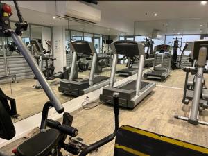The fitness centre and/or fitness facilities at Tranquil Spa Suite, K-bed, Plunge Pool at Kingscliff Salt Beach Resort and Spa