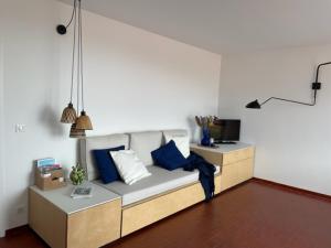 Appartement Collioure, 2 pièces, 4 personnes - FR-1-309-394 tesisinde bir oturma alanı
