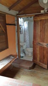 Koupelna v ubytování Cabañas Isla Bonita
