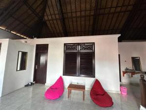 Posezení v ubytování Rodin Bali Hostel