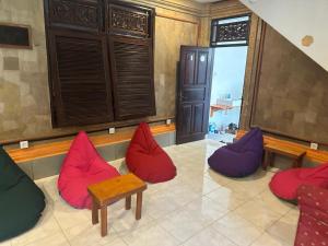 Posezení v ubytování Rodin Bali Hostel