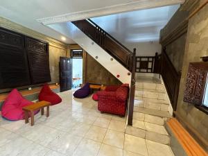 Posezení v ubytování Rodin Bali Hostel